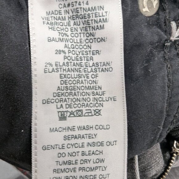 True Religion Jeans Womens 32 Gray Jennie Curvy Mid Rise Super Skinny Super T - Picture 16 of 16